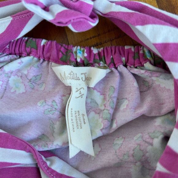 Matilda Jane Girls Dress Multicolor Floral Striped Spring size 4T - Picture 4 of 6